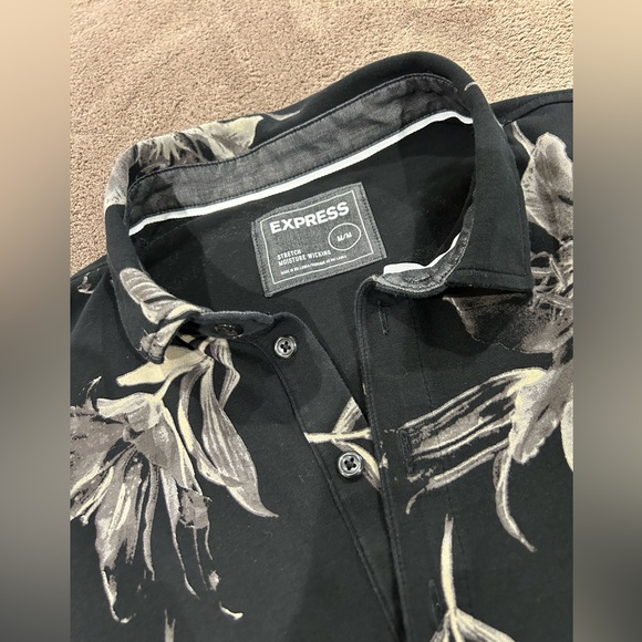 Men’s Medium Express Stretch Moisture Wicking Shirt in Floral - Picture 2 of 7